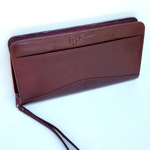 NWOT VTG GIORGIO BERNINI LEATHER TRAVEL WALLET - Picture 1 of 9